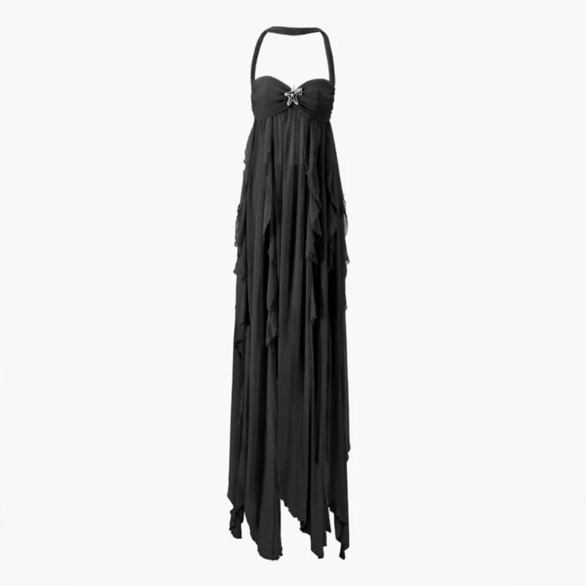 Embellished Open Back Maxi Dress With Mermaid Silhouette 3