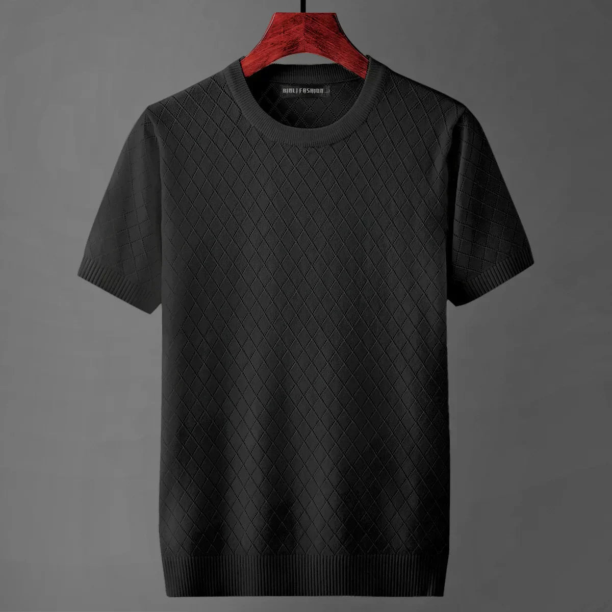 Men’s white men's knitted cotton t-shirt