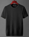 Men’s white men's knitted cotton t-shirt
