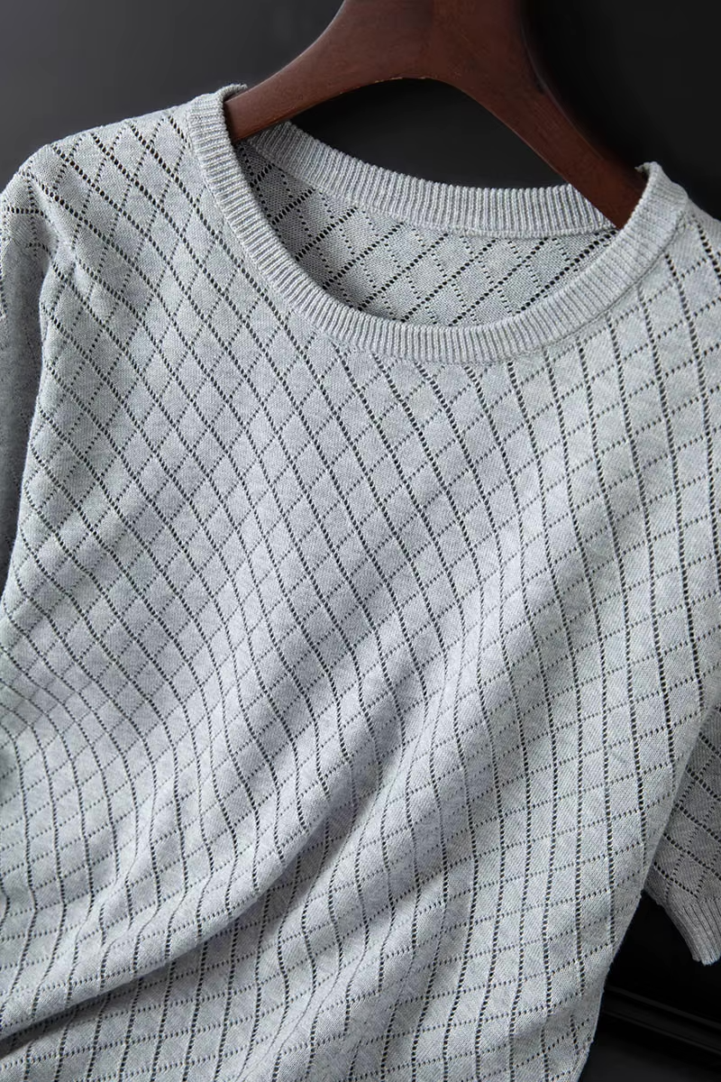 Men’s men's knitted cotton t-shirt