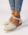 Espadrille Wedge Sandals With Ankle Strap 0