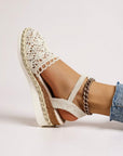 Espadrille Wedge Sandals With Ankle Strap 1