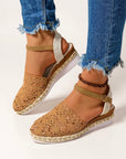 Espadrille Wedge Sandals With Ankle Strap 6