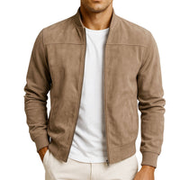 Julian | Men's Minimalist Zip-Up Jacket Stand Collar