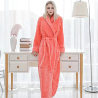Noemi | Women's Plush Fleece Dressing Gown Shawl Collar
