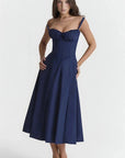 Floral Bustier Summer Dress With Side Slit 6
