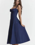 Floral Bustier Summer Dress With Side Slit 7