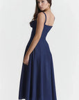 Floral Bustier Summer Dress With Side Slit 8