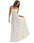 Floral Jacquard Structured Bustier Gown 1