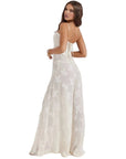 Floral Jacquard Structured Bustier Gown 3