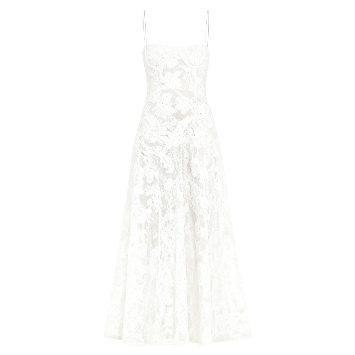 Floral Jacquard Structured Bustier Gown 5