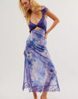 Floral Lace Sheath Dress With Side Slit 11