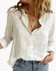 Floral Long Sleeve Shirt Women Vintage Design Breathable Fabric Casual Wear 10
