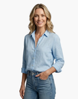 Floral Long Sleeve Shirt Women Vintage Design Breathable Fabric Casual Wear 2