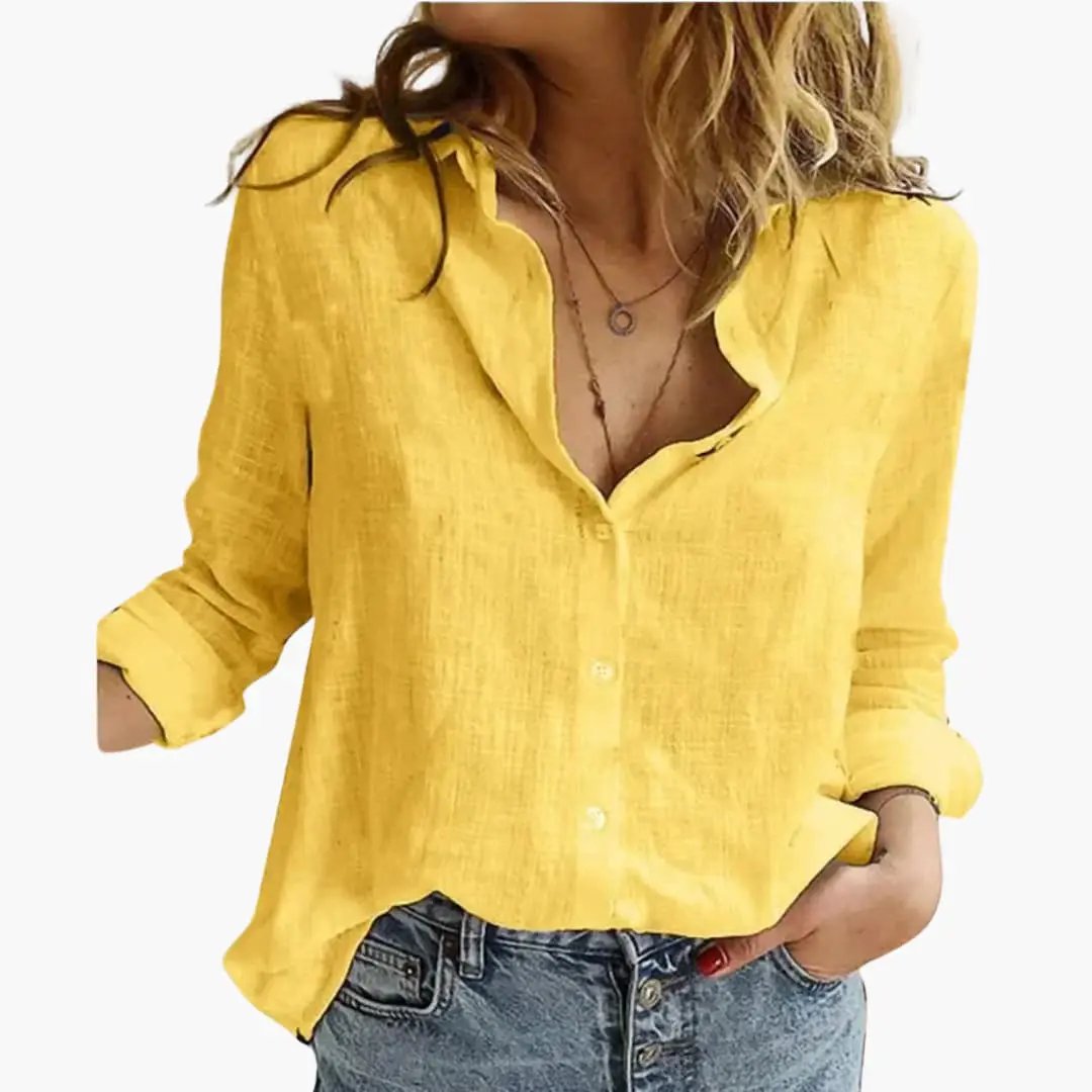 Floral Long Sleeve Shirt Women Vintage Design Breathable Fabric Casual Wear 6