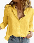 Floral Long Sleeve Shirt Women Vintage Design Breathable Fabric Casual Wear 6