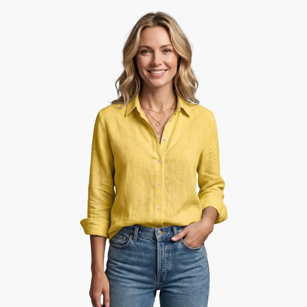 Floral Long Sleeve Shirt Women Vintage Design Breathable Fabric Casual Wear 7