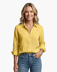 Floral Long Sleeve Shirt Women Vintage Design Breathable Fabric Casual Wear 7