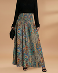 Fresh A-Line Women's Skirt Floral High Waist 10