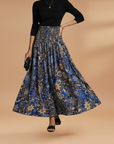 Fresh A-Line Women's Skirt Floral High Waist 11