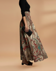 Fresh A-Line Women's Skirt Floral High Waist 3