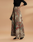 Fresh A-Line Women's Skirt Floral High Waist 4
