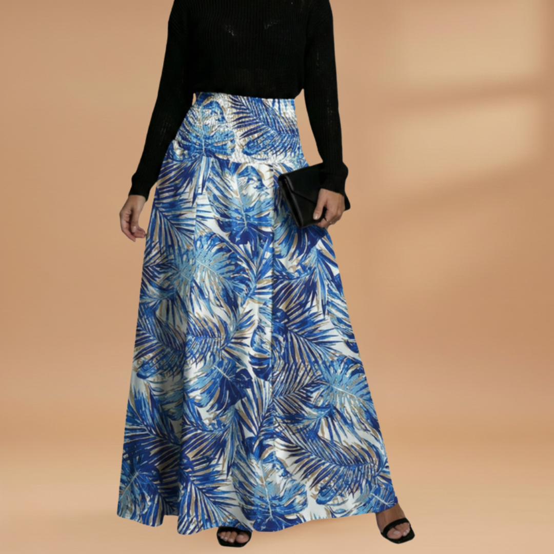 Fresh A-Line Women's Skirt Floral High Waist 6