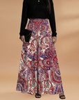 Fresh A-Line Women's Skirt Floral High Waist 7