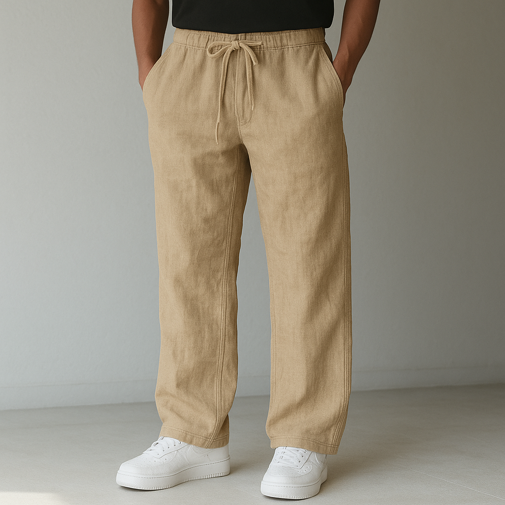 Fresh Linen Pants Women With Adjustable Waist 2