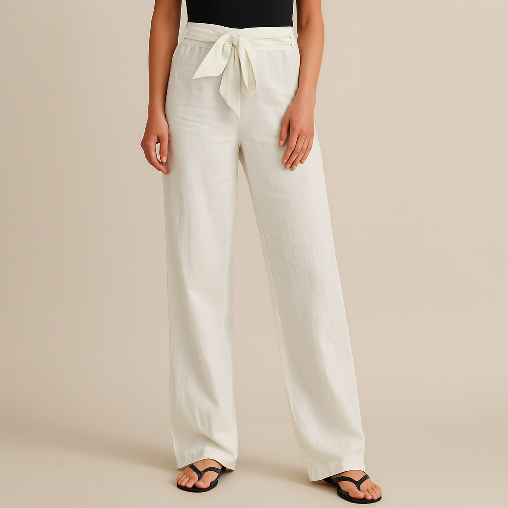 Fresh Linen Pants Women With Drawstring Waist 4