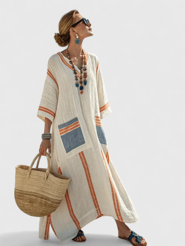 Fresh Maxi Dress With Flattering Relaxed Fit 0