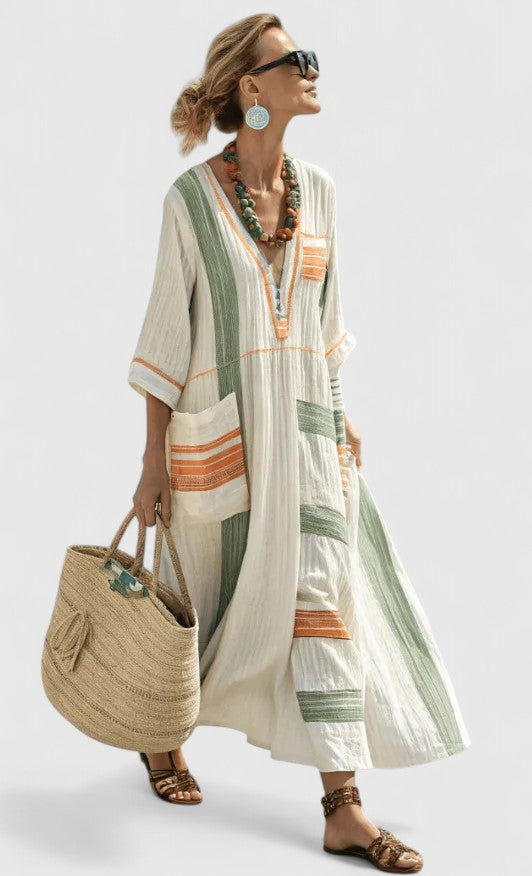 Fresh Maxi Dress With Flattering Relaxed Fit 7
