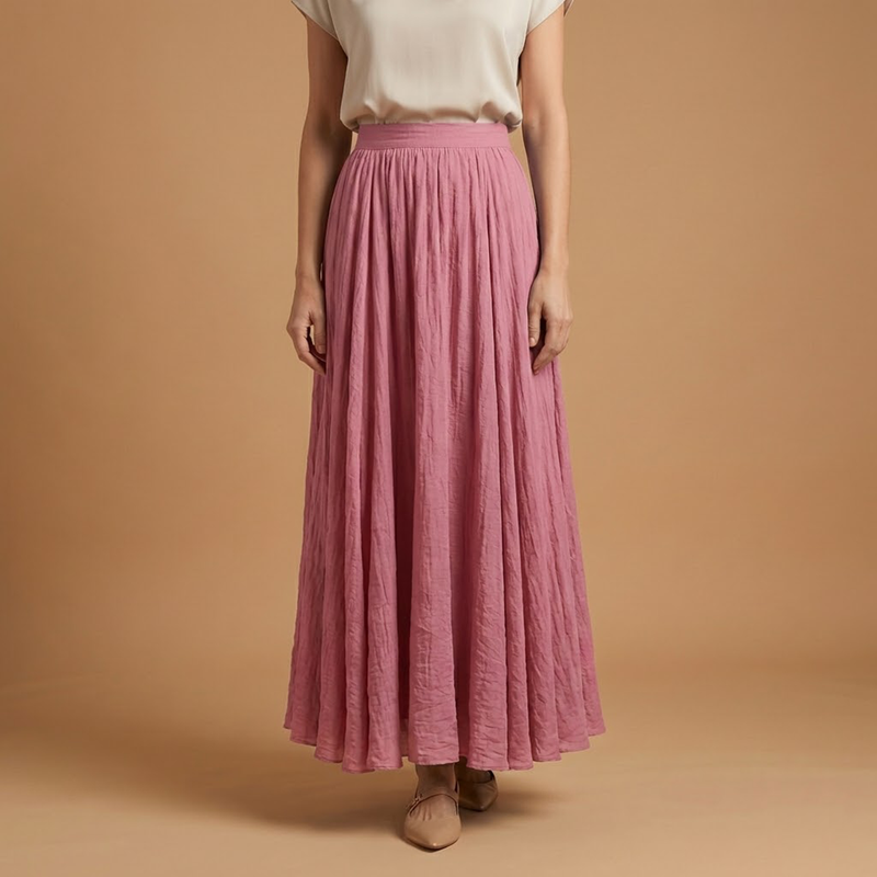 Fresh Maxi Skirt with Gathered Waist Fit 6