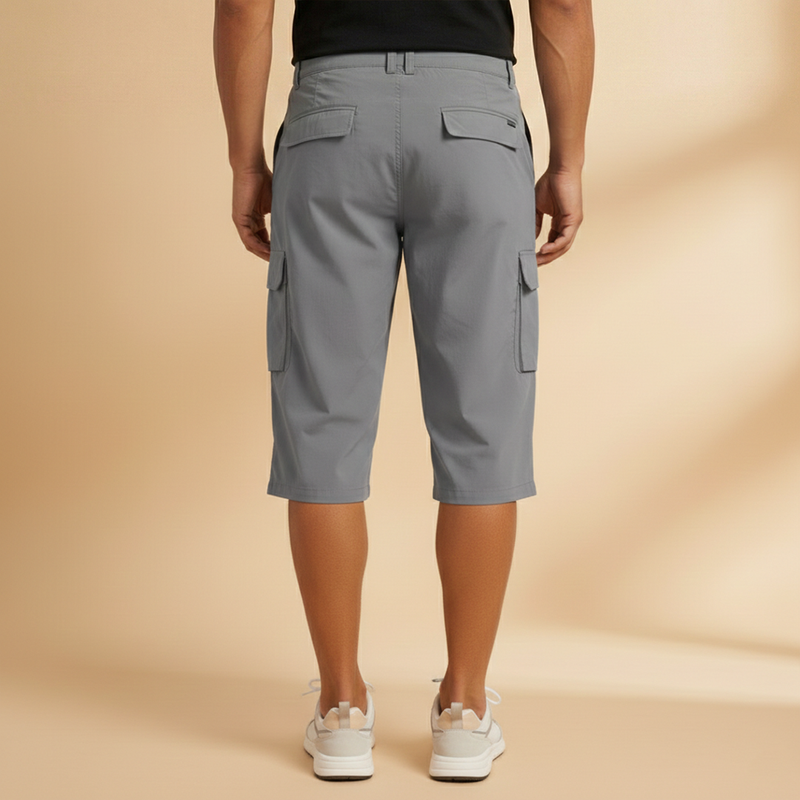 Fresh Men's Cargo Shorts With Knee-Length Pockets 3