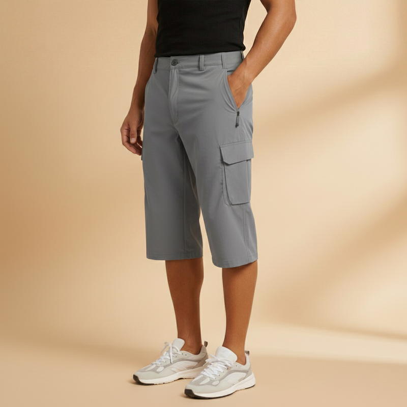 Fresh Men's Cargo Shorts With Knee-Length Pockets 4