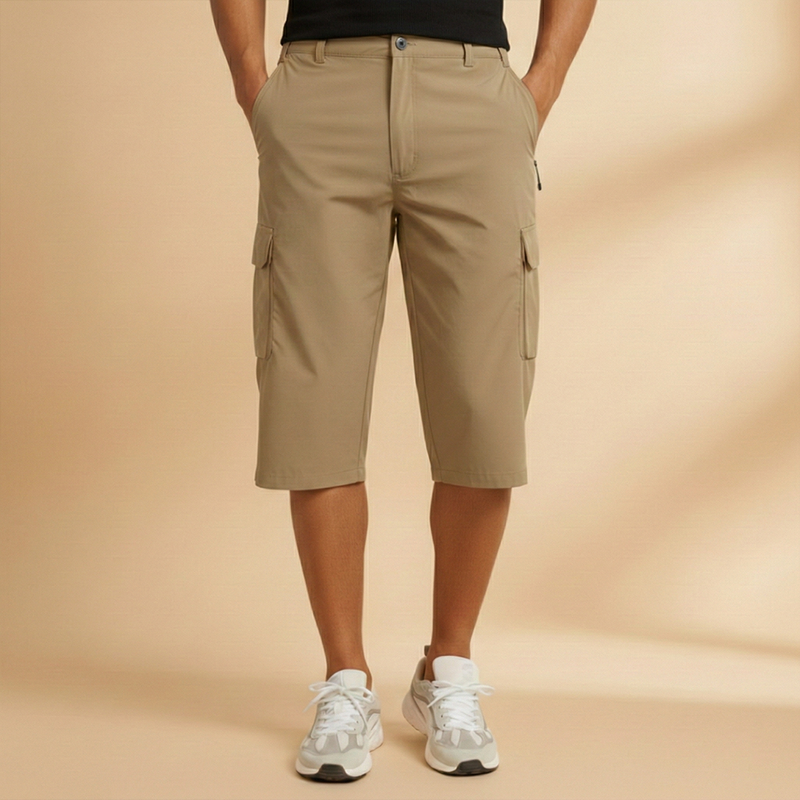 Fresh Men's Cargo Shorts With Knee-Length Pockets 6