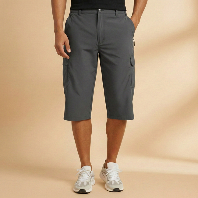 Fresh Men's Cargo Shorts With Knee-Length Pockets 7