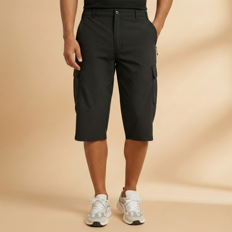 Fresh Men's Cargo Shorts With Knee-Length Pockets 8