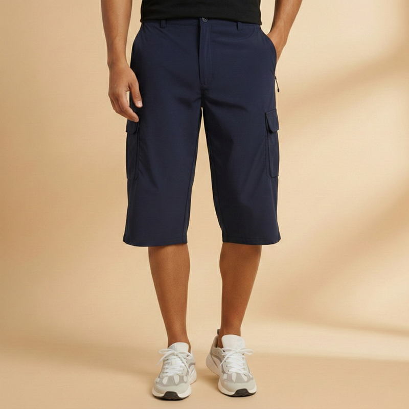 Fresh Men's Cargo Shorts With Knee-Length Pockets 9