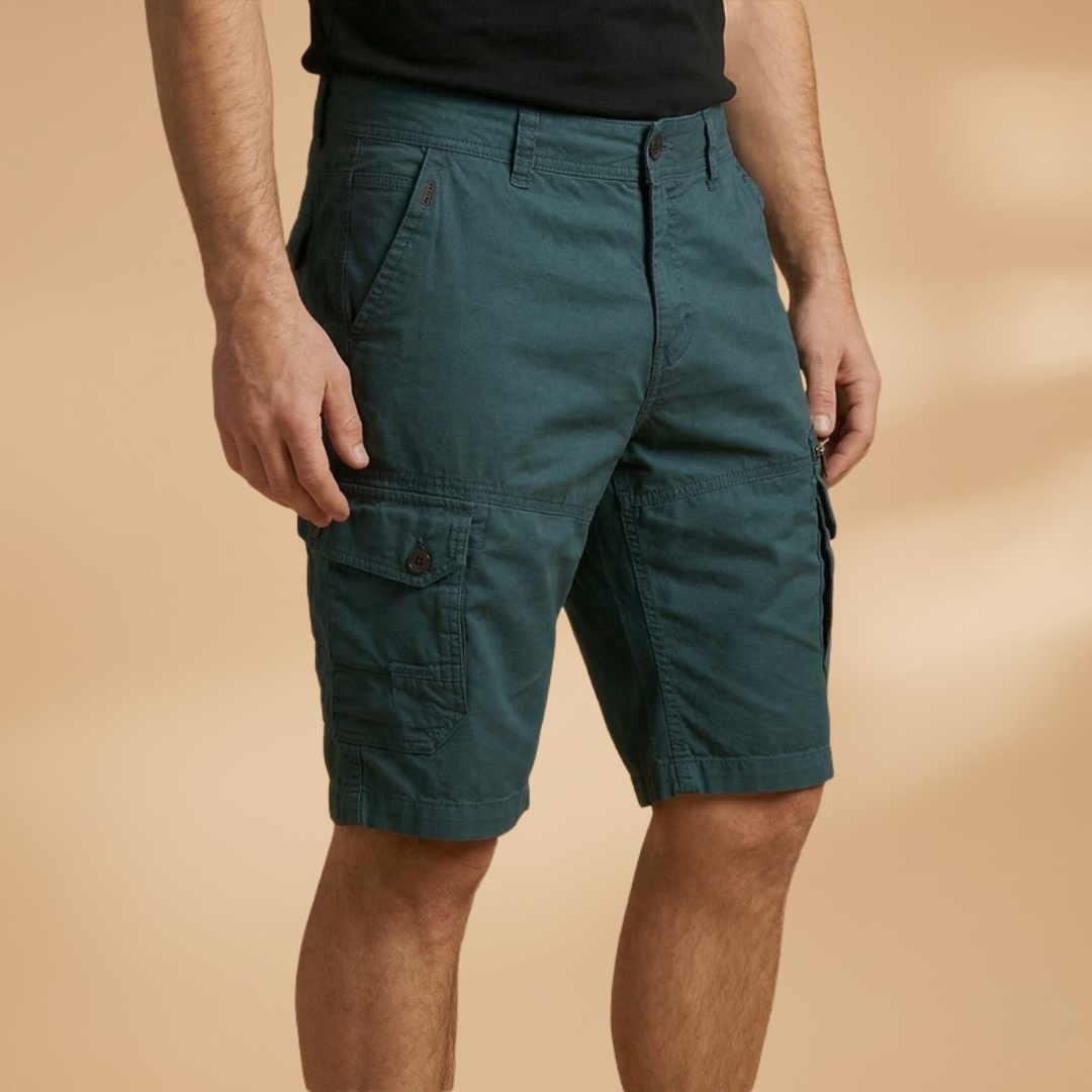 Fresh Men's Cargo Shorts With Zippered Pockets 3