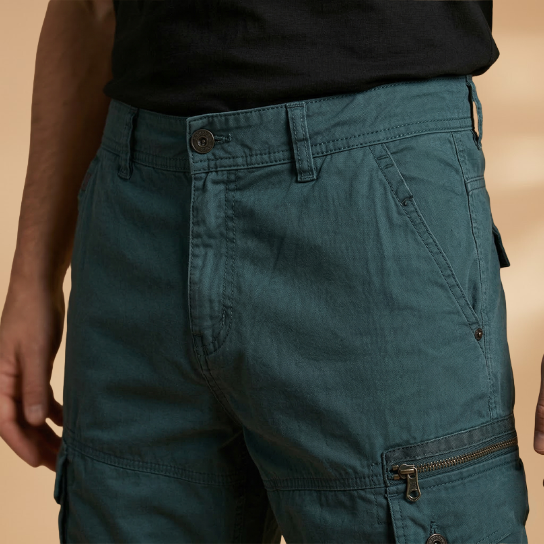 Fresh Men's Cargo Shorts With Zippered Pockets 6