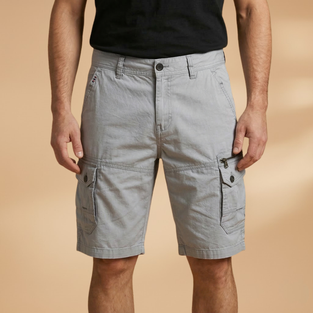 Fresh Men's Cargo Shorts With Zippered Pockets 7