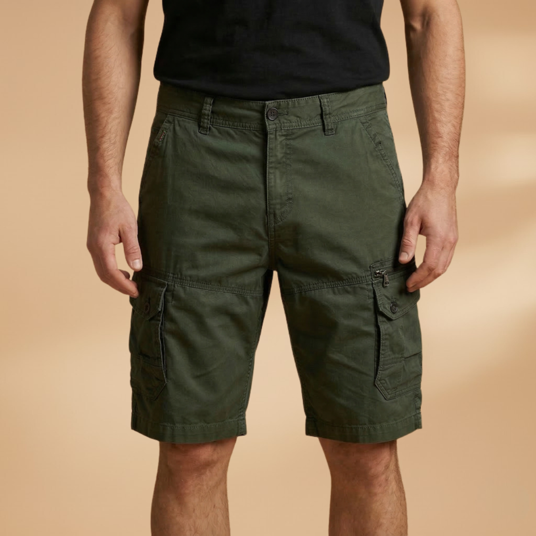 Fresh Men's Cargo Shorts With Zippered Pockets 8