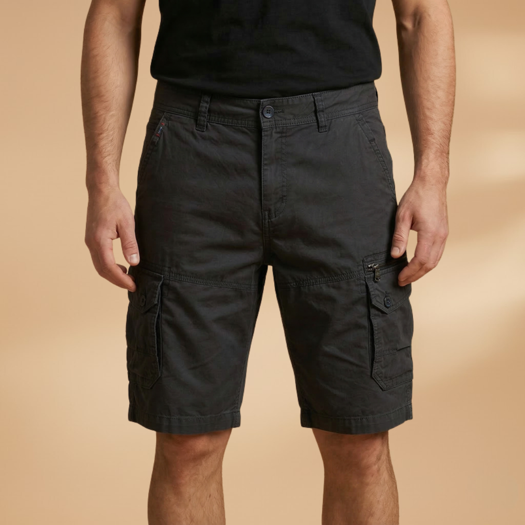Fresh Men's Cargo Shorts With Zippered Pockets 9
