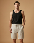 Fresh Men's Shorts with Drawstring Waist Relaxed Fit 2