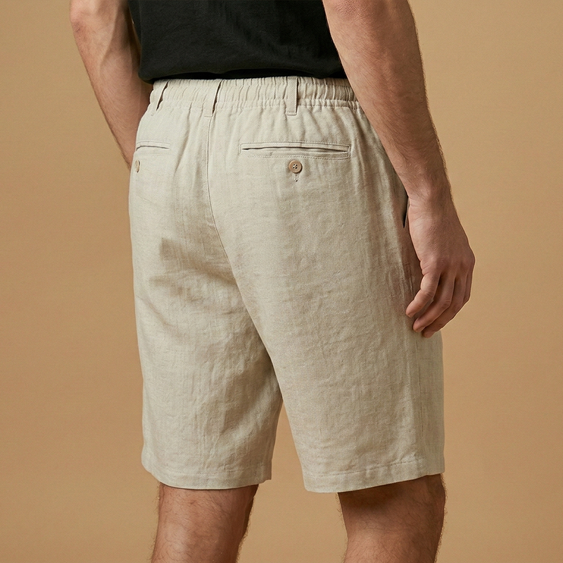 Fresh Men's Shorts with Drawstring Waist Relaxed Fit 4