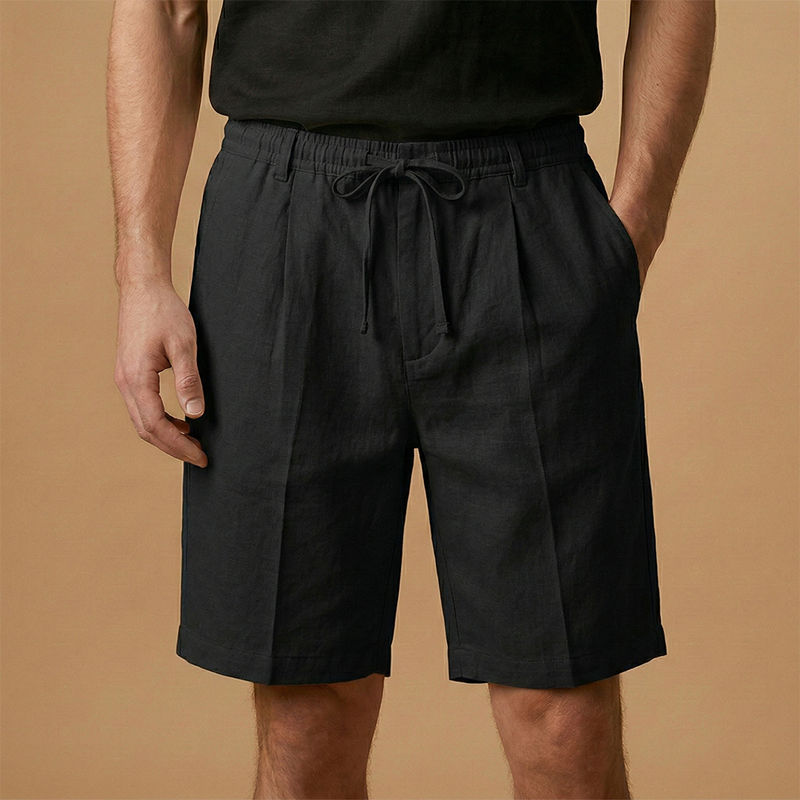 Fresh Men's Shorts with Drawstring Waist Relaxed Fit 7
