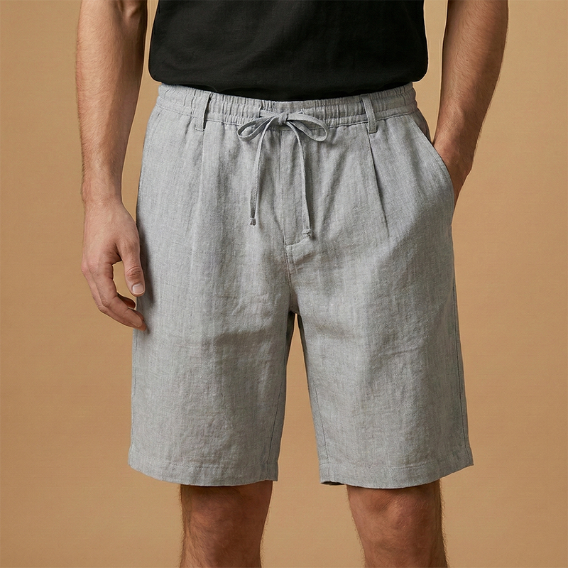 Fresh Men's Shorts with Drawstring Waist Relaxed Fit 8