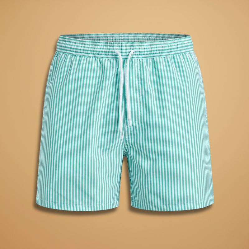 Fresh Men's Swim Trunks With Striped Design 1