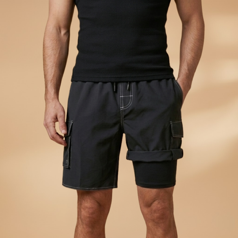 Fresh Men's Swim Trunks with Cargo Pockets 10